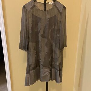 Chic Sheer Gray Women's Dress